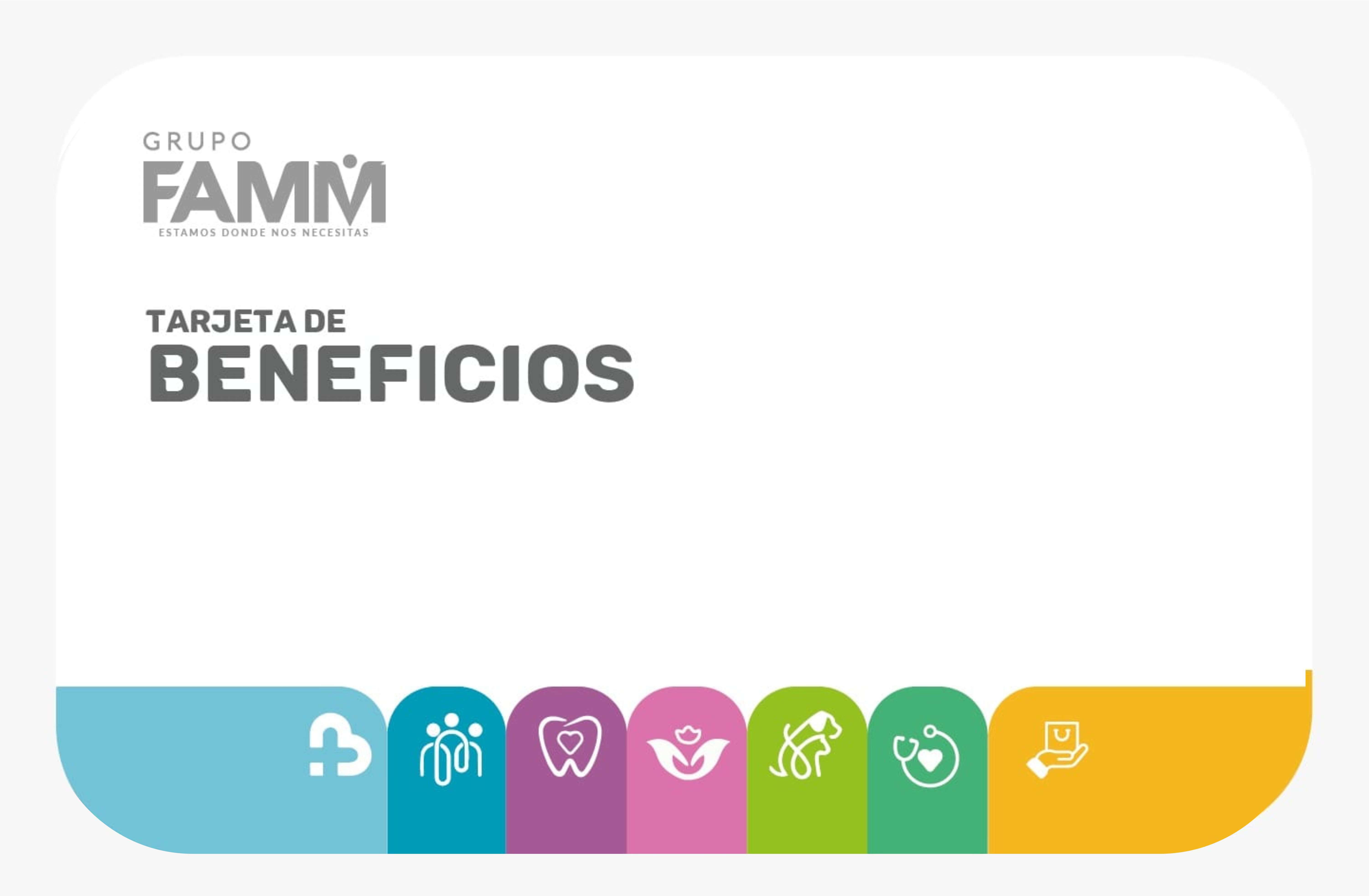 Grupo FAMM · Tarjeta de beneficios